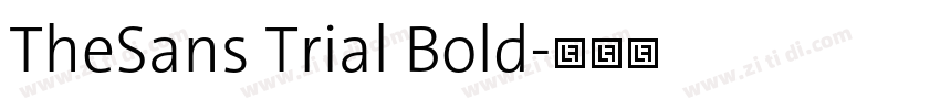 TheSans Trial Bold字体转换